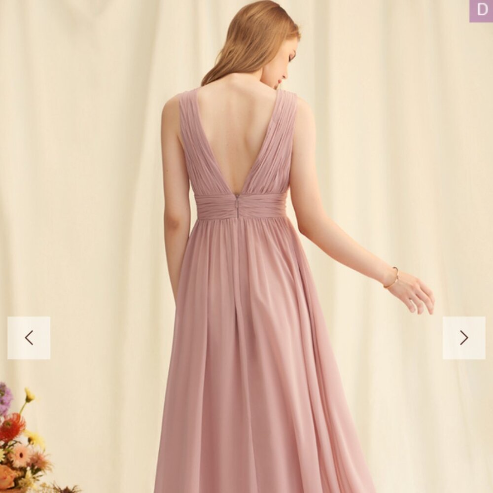 Elegant Mauve Evening Gown - image 2